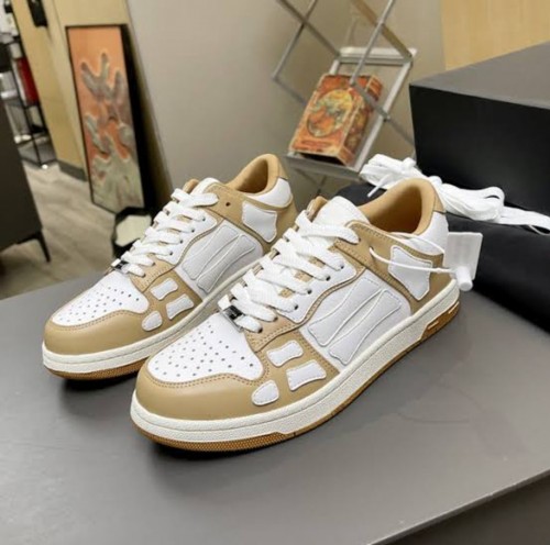 amiri skeleton low gold white Men’s Shoes – Brand Shoe Factory