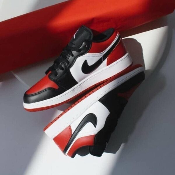 Aur jordan 1 low bred toe For Men's Shoes 